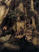 Moritz von Schwind A Player with a Hermit oil painting